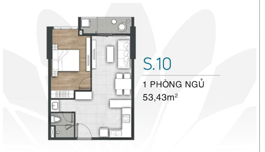 Căn hộ 1 phòng ngủ Vũng Tàu Pearl S10
