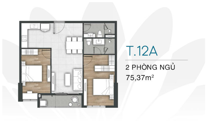 Căn Hộ 2 Phòng Ngủ T12 Vũng Tàu Pearl
