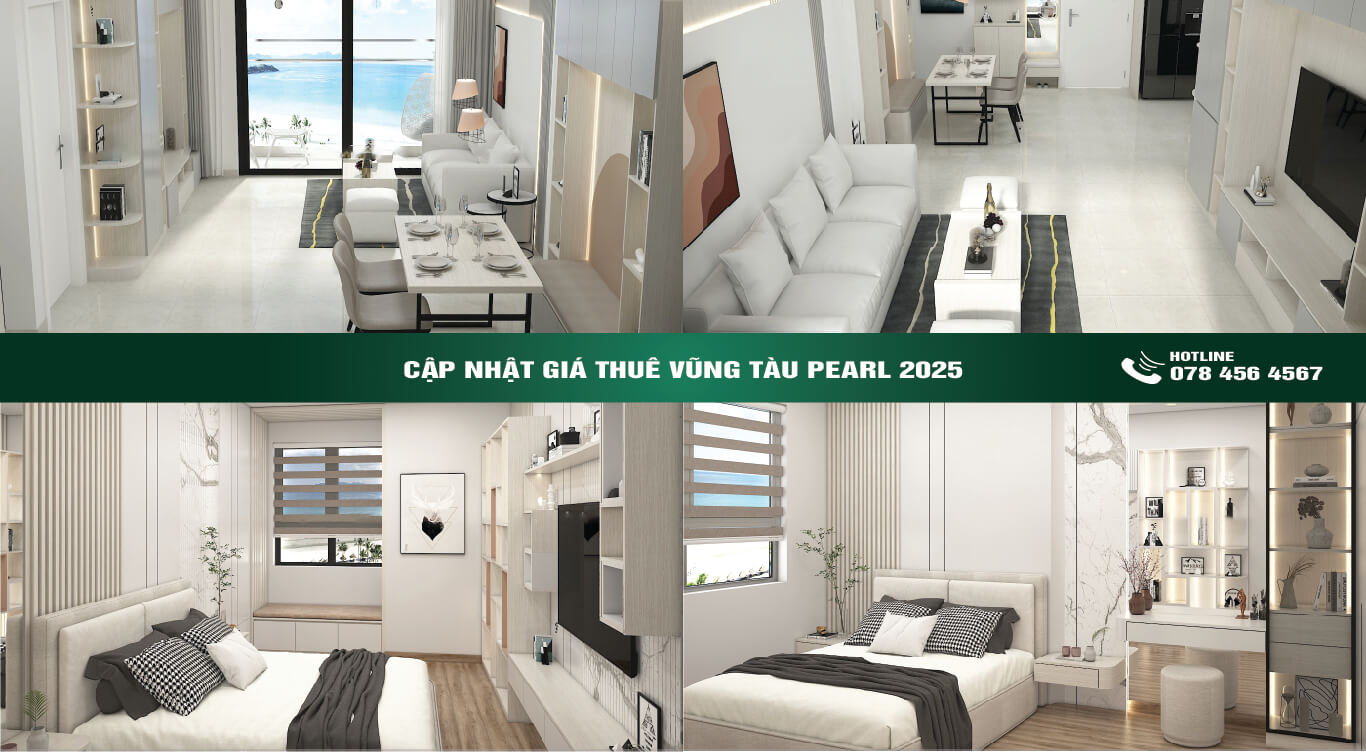 Cho thuê căn hộ 2 phòng ngủ Vũng Tàu Pearl