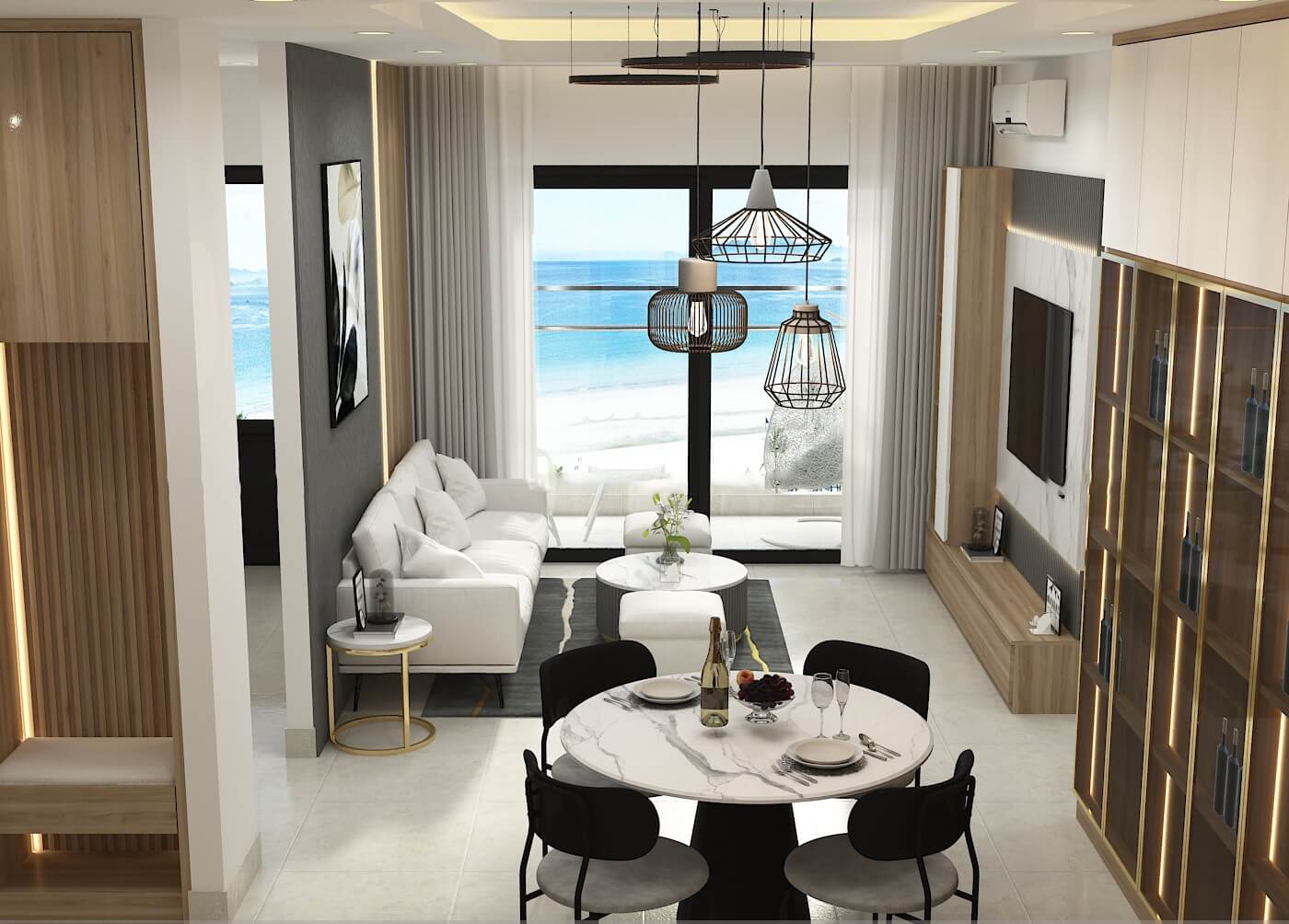 Cho thuê chung cư 2 phòng ngủ giá tốt tại Vùng Tàu Pearl