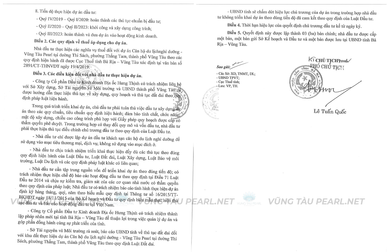 Pháp Lý Vũng Tàu Pearl: Giấy Phép Xây Dựng, Thời Gian Khởi Công, Quy Hoạch Mới Nhất 2025