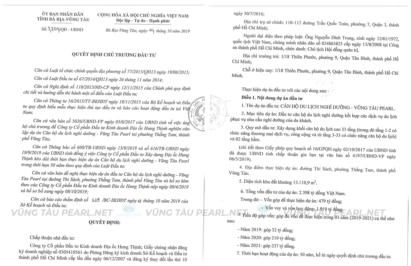 Pháp Lý Vũng Tàu Pearl: Giấy Phép Xây Dựng, Thời Gian Khởi Công, Quy Hoạch Mới Nhất 2025