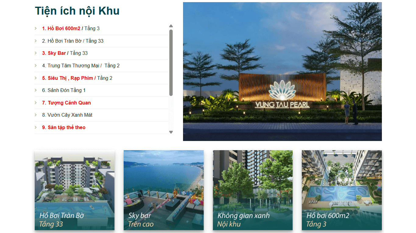 Điểm mạnh căn hộ Vũng Tàu Pearl