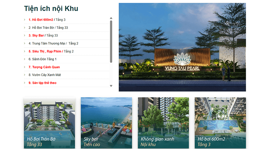 Cho thuê chung cư 2 phòng ngủ giá tốt tại Vùng Tàu Pearl