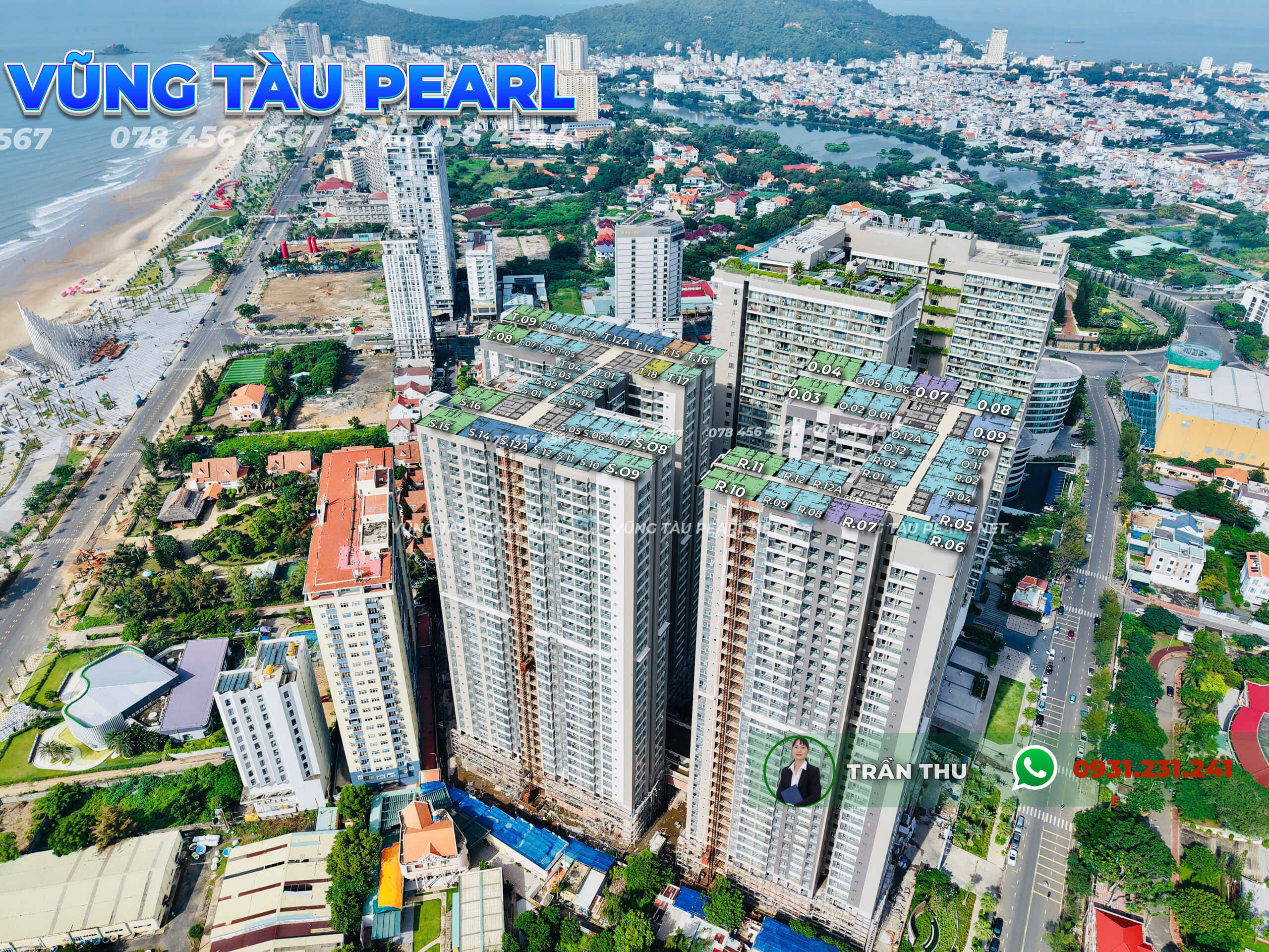 Mặt bằng Vũng Tàu Pearl – Chi Tiết Tầng 1, 2, 3 và Tầng 4–18 và 20–32, 33