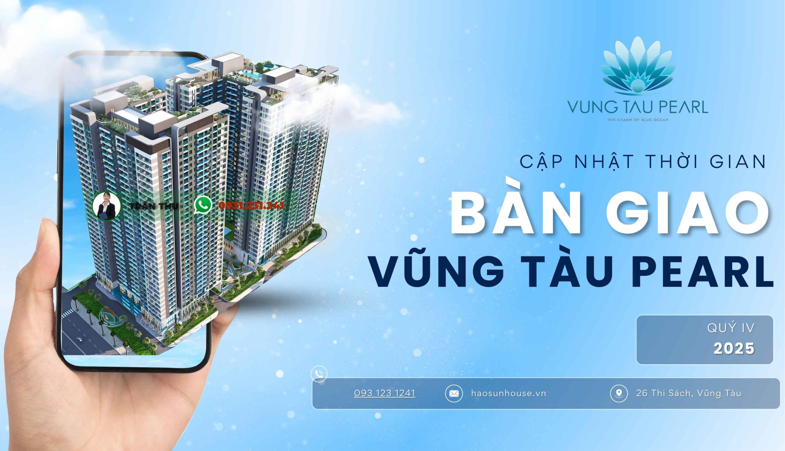 Cập nhật Thời gian Vũng Tàu Pearl Bàn Giao
