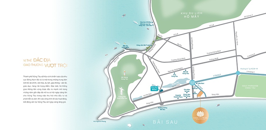 Vị Trí Vũng Tàu Pearl: Lợi Thế Vàng Gần Biển, Gần Trung Tâm 2025