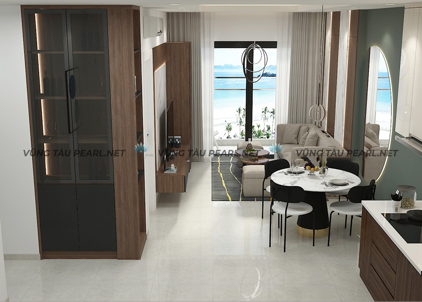 Cho Thuê Căn Hộ 1 Phòng Ngủ Vũng Tàu Pearl Full Nội Thất