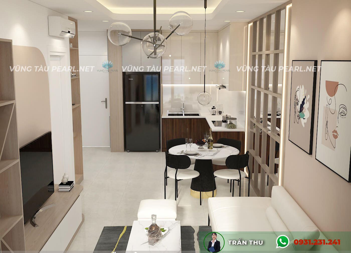 Cho Thuê Căn Hộ Chung Cư 1 Phòng Ngủ Tại Vũng Tàu Pearl