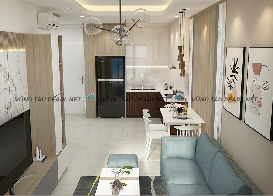 Căn Hộ 1 Phòng Ngủ Cho Thuê Vũng Tàu Pearl, Gần Biển & Trung Tâm