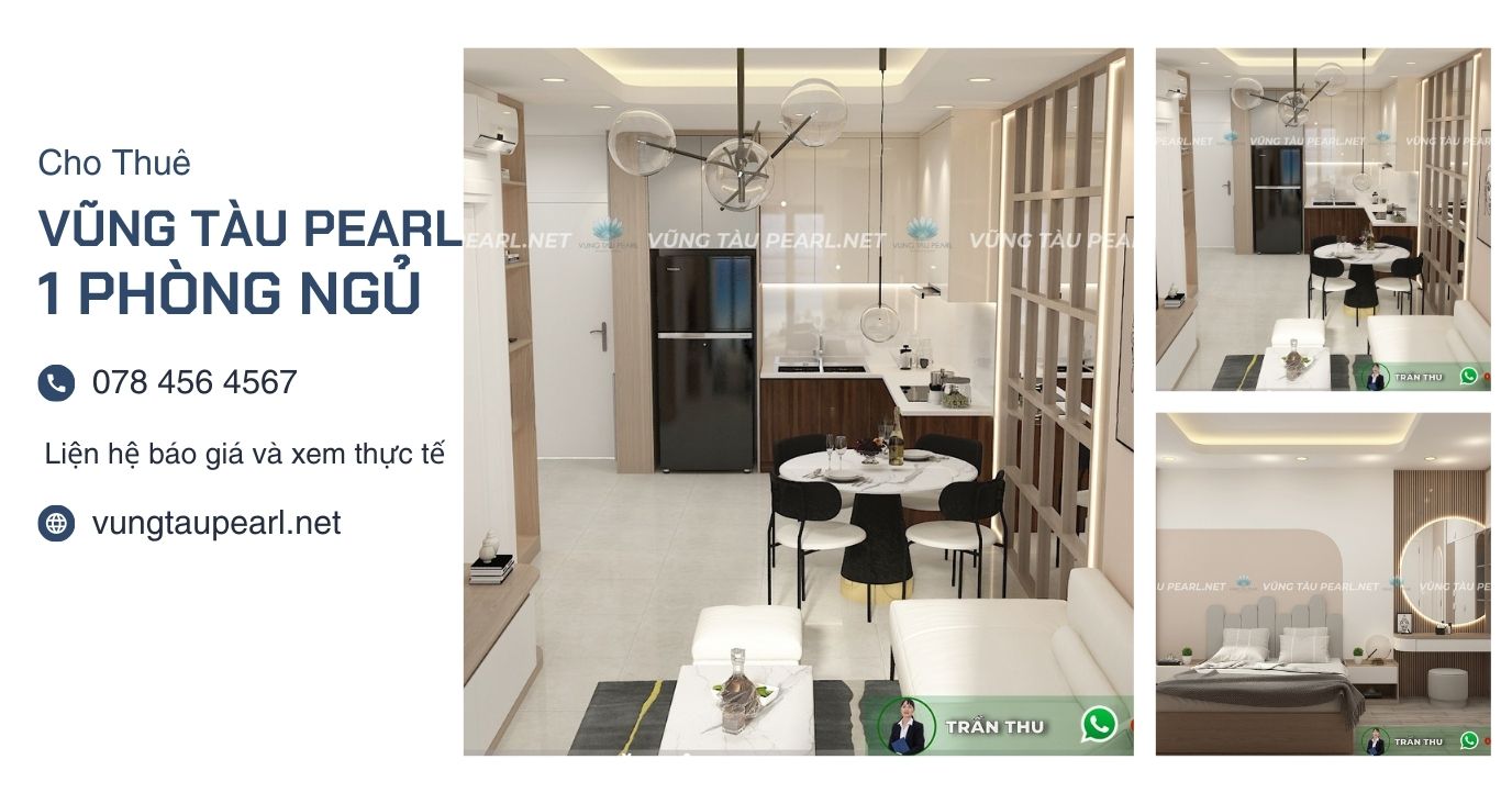 Vũng Tàu Pearl cho thuê căn hộ 1 phòng ngủ