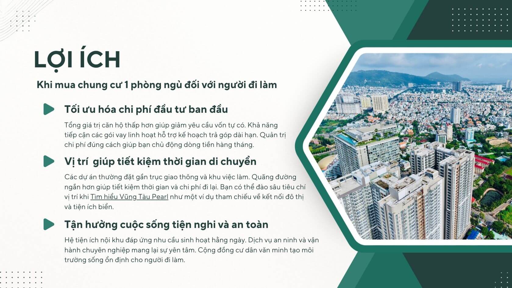 Mua chung cư 1 phòng ngủ – giải pháp an cư cho người đi làm