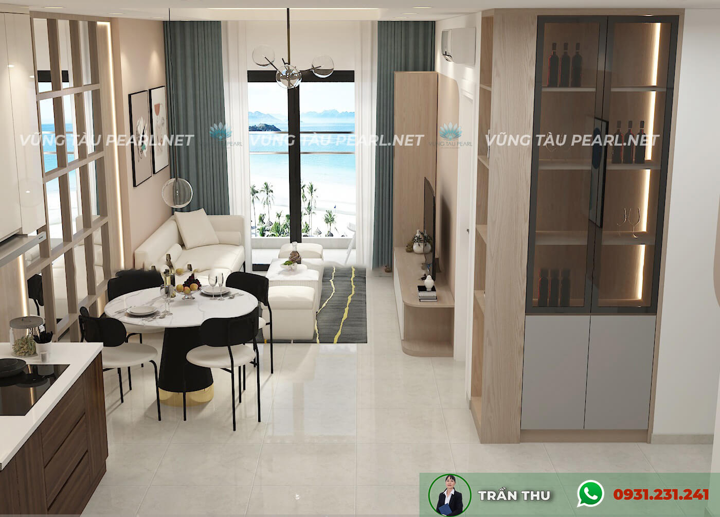 Căn hộ 1 phòng ngủ Vũng Tàu Pearl giá bao nhiêu?