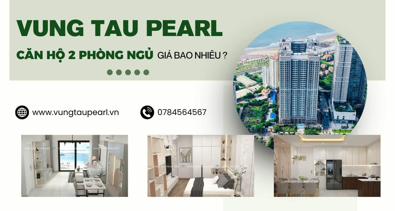 căn hộ 2 phòng ngủ vũng tàu pearl