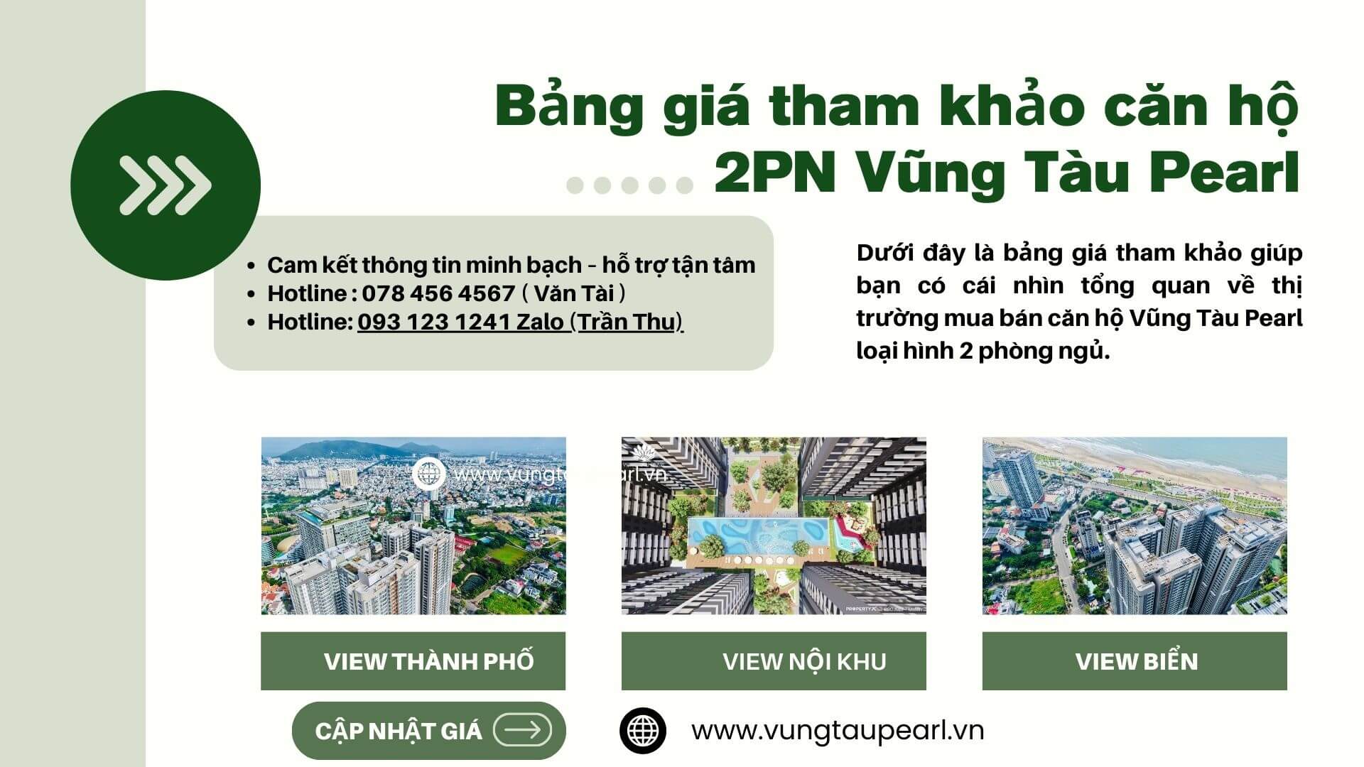 Căn hộ 2 phòng ngủ Vũng Tàu Pearl giá bao nhiêu 2025?
