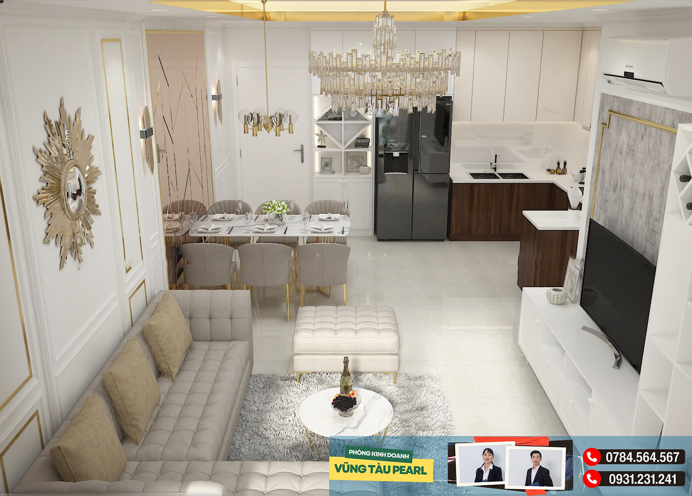 Căn hộ 3 phòng ngủ Vũng Tàu Pearl giá bao nhiêu?