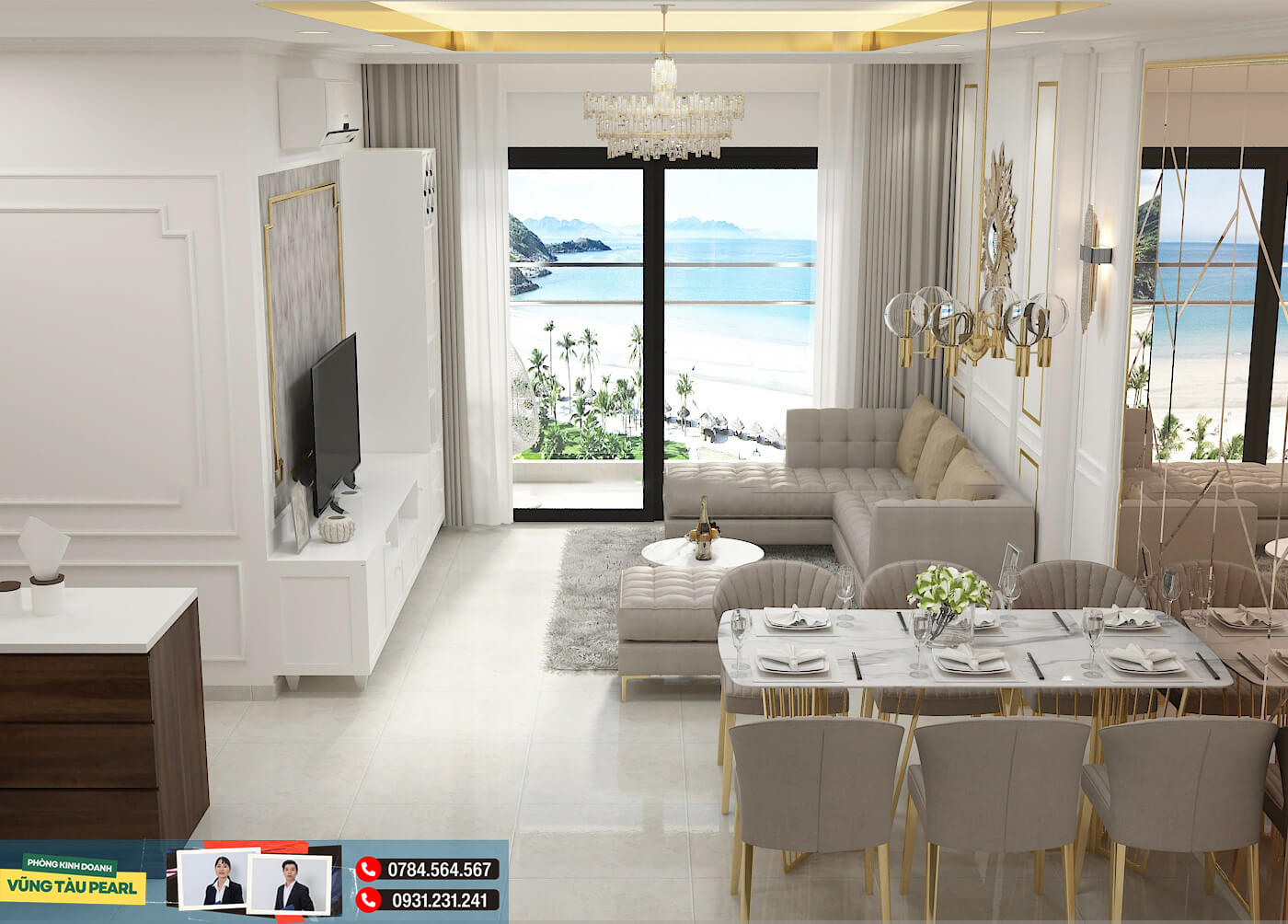 Căn hộ 3 phòng ngủ Vũng Tàu Pearl giá bao nhiêu?