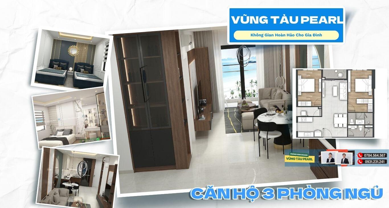 Căn hộ 3 phòng ngủ đầy đủ tiện ích an cư bền vững