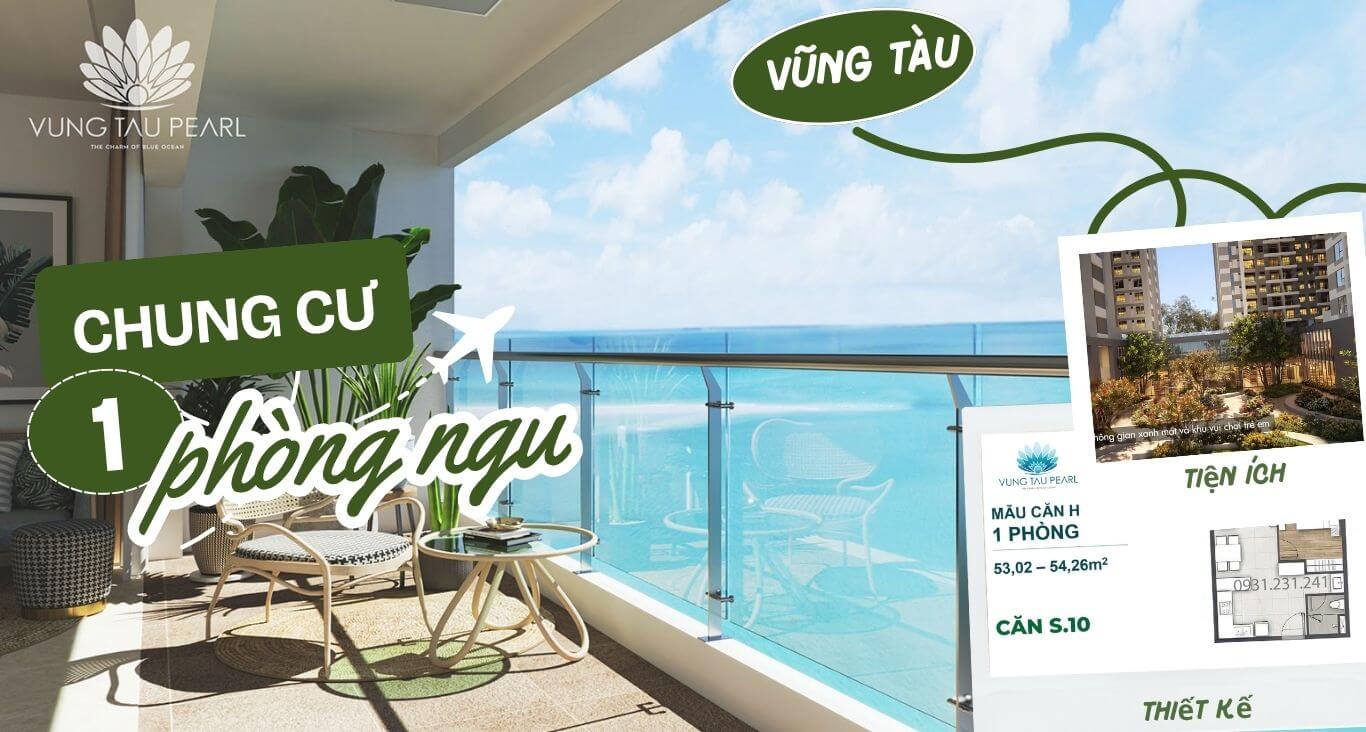 Chung cư 1 phòng ngủ ven biển vũng tàu