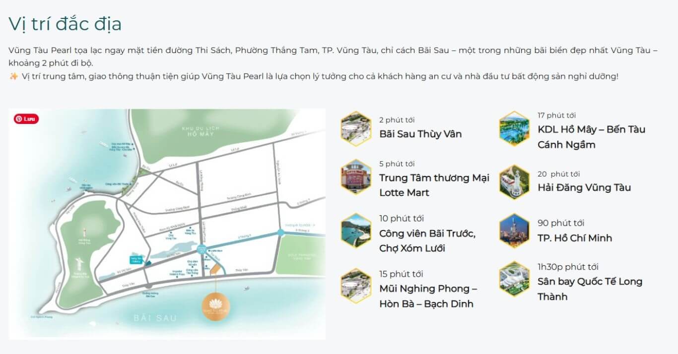 Dự án căn hộ Vũng Tàu Pearl: giá tốt không ngờ
