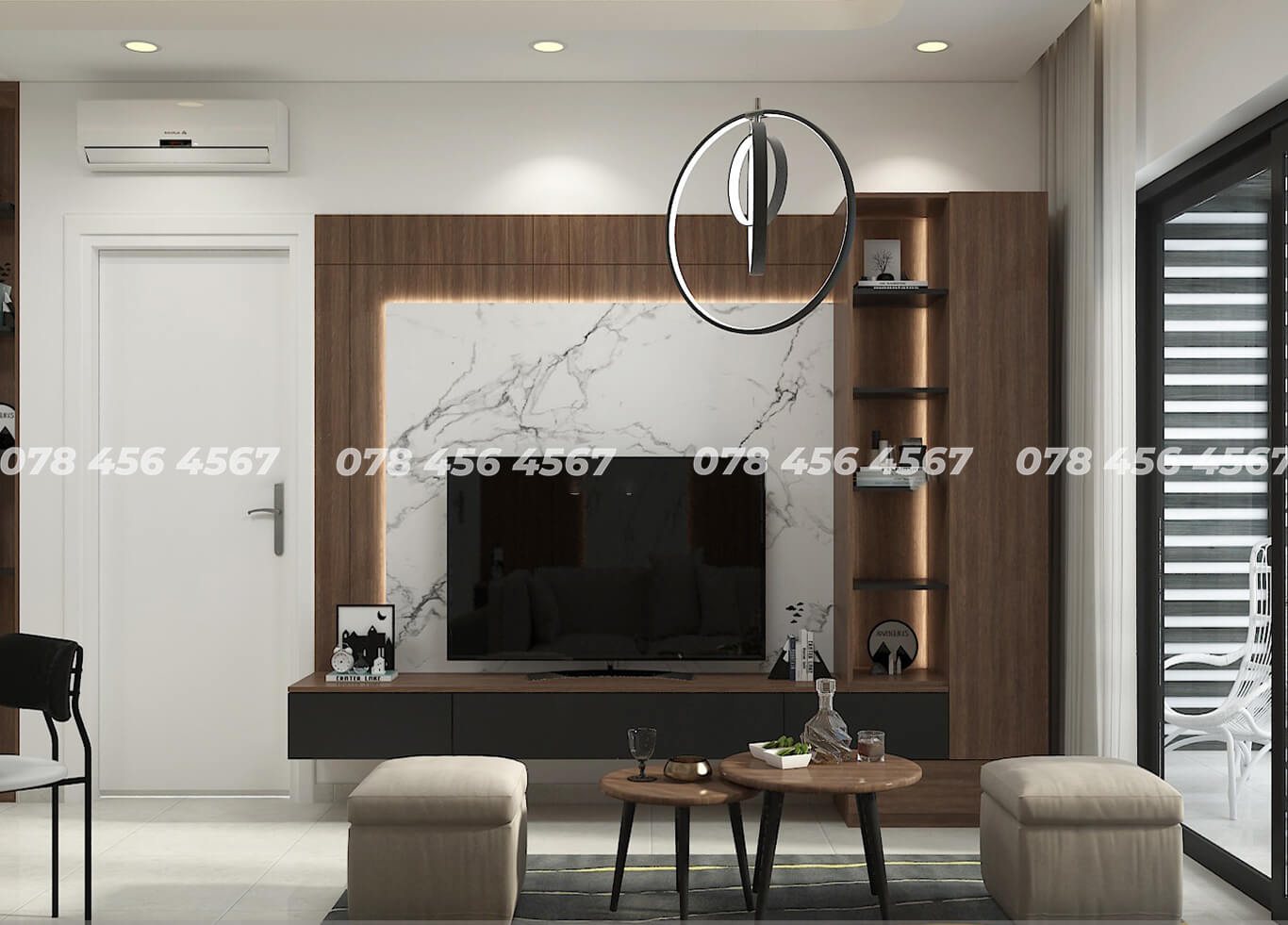 Mặt bằng căn hộ 1 phòng ngủ đẹp tiện nghi nhất