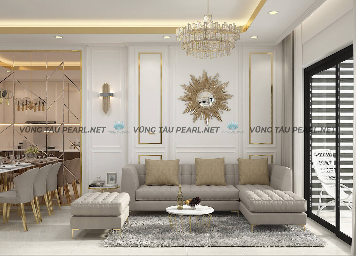 Căn hộ 3 phòng ngủ cao cấp không gian đẳng cấp