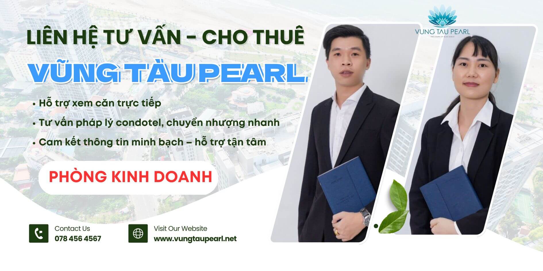 Vũng Tàu Pearl cho thuê trải nghiệm nghỉ dưỡng đẳng cấp