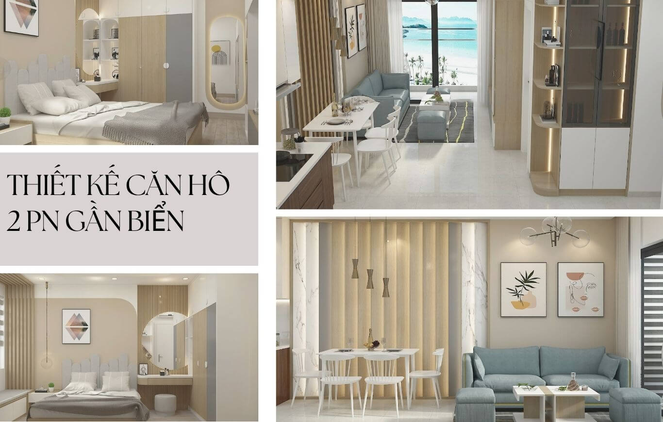 Mẫu căn hộ vũng tàu pearl 2 phòng ngủ