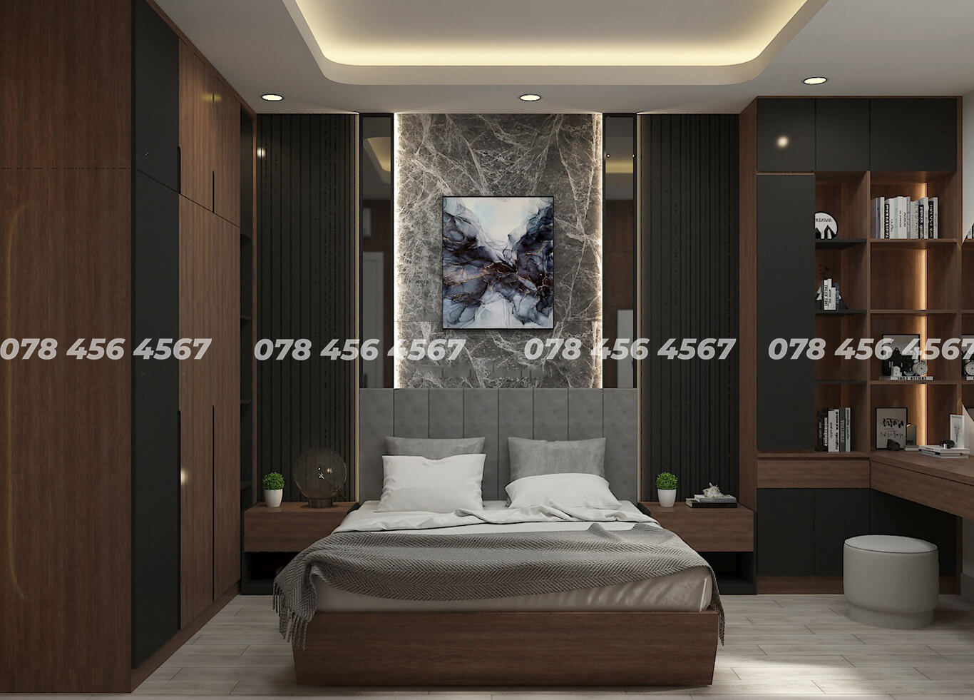 Mặt bằng căn hộ 1 phòng ngủ đẹp tiện nghi nhất