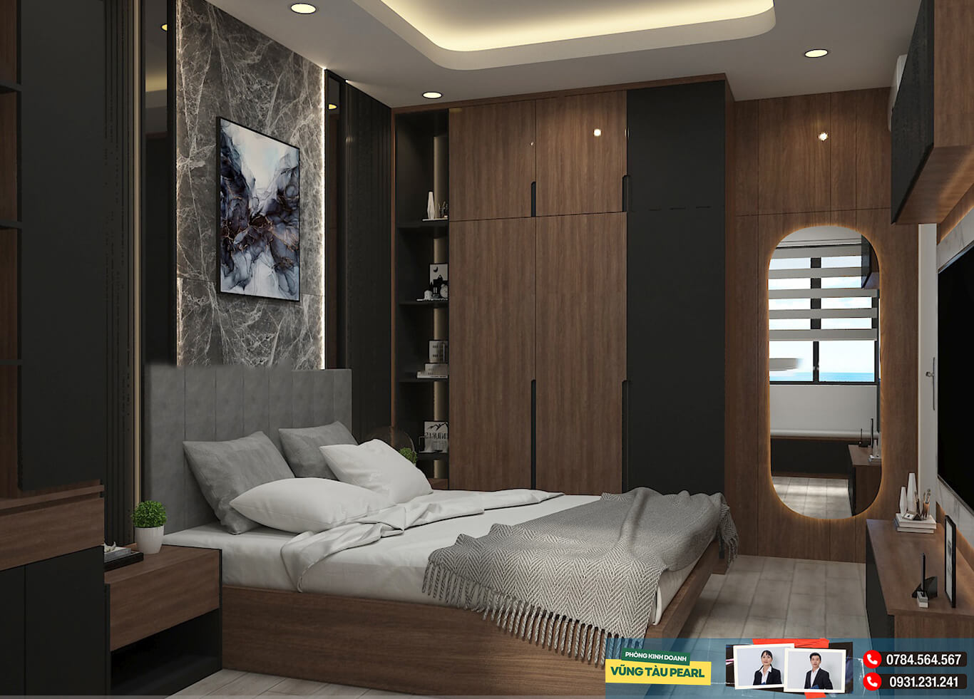 Căn hộ 1 phòng ngủ đầy đủ tiện ích tối ưu diện tích