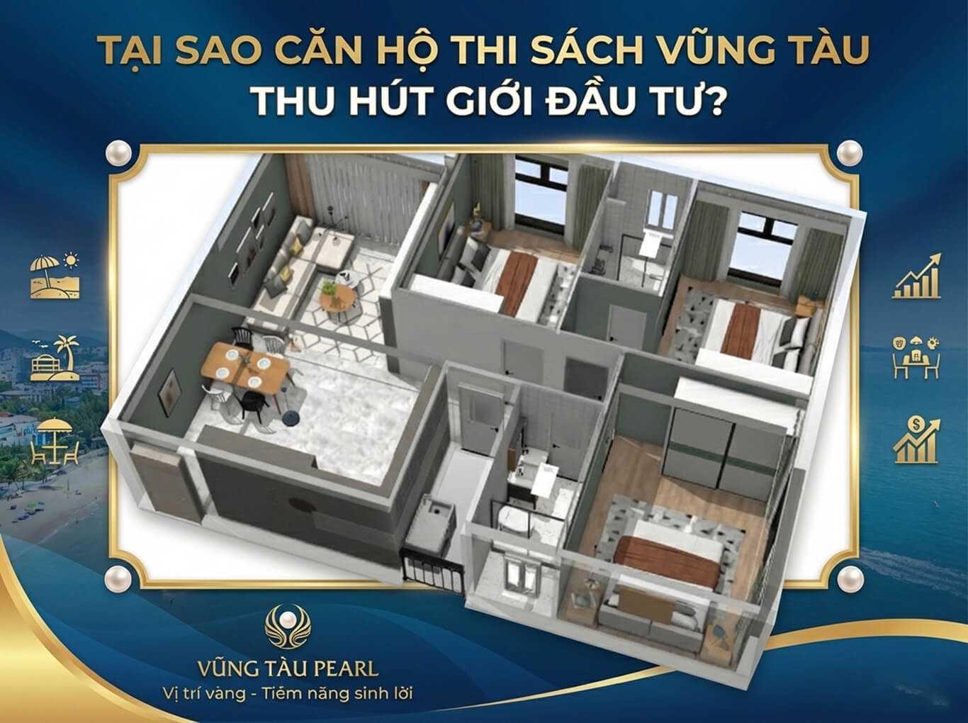 Căn hộ Thi Sách Vũng Tàu vị trí vàng thành phố biển