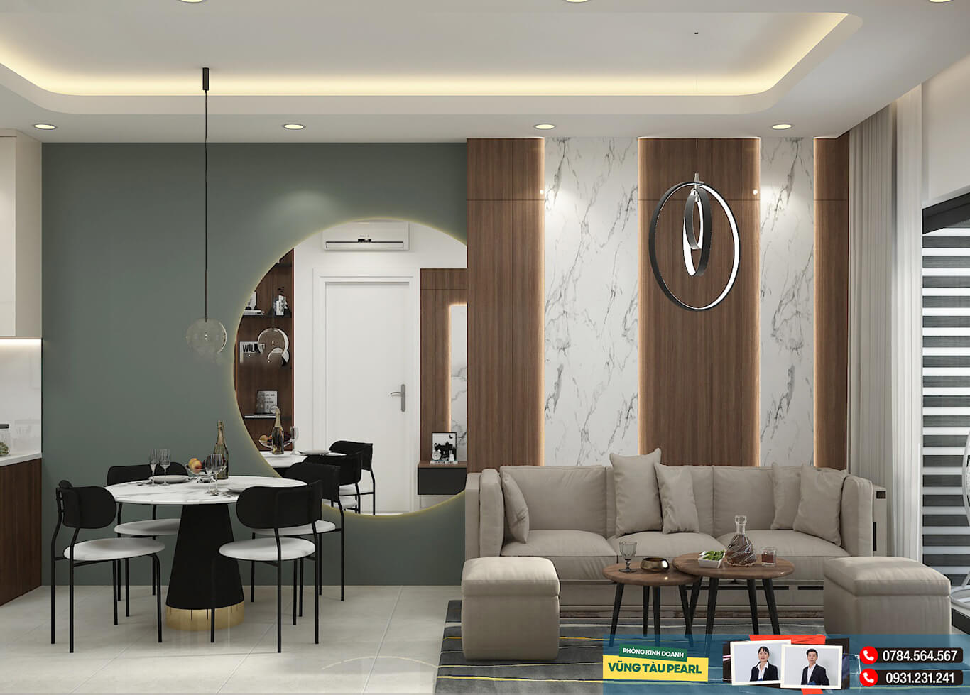 Căn hộ 1 phòng ngủ đầy đủ tiện ích tối ưu diện tích