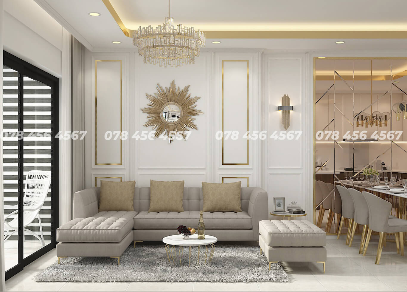 Diện tích căn hộ 3 phòng ngủ chuẩn cho gia đình bạn