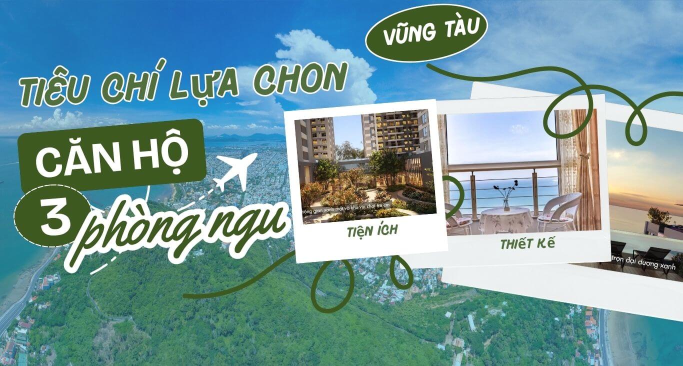 Tiêu chí căn hộ 3 phòng ngủ đầy đủ tiện ích