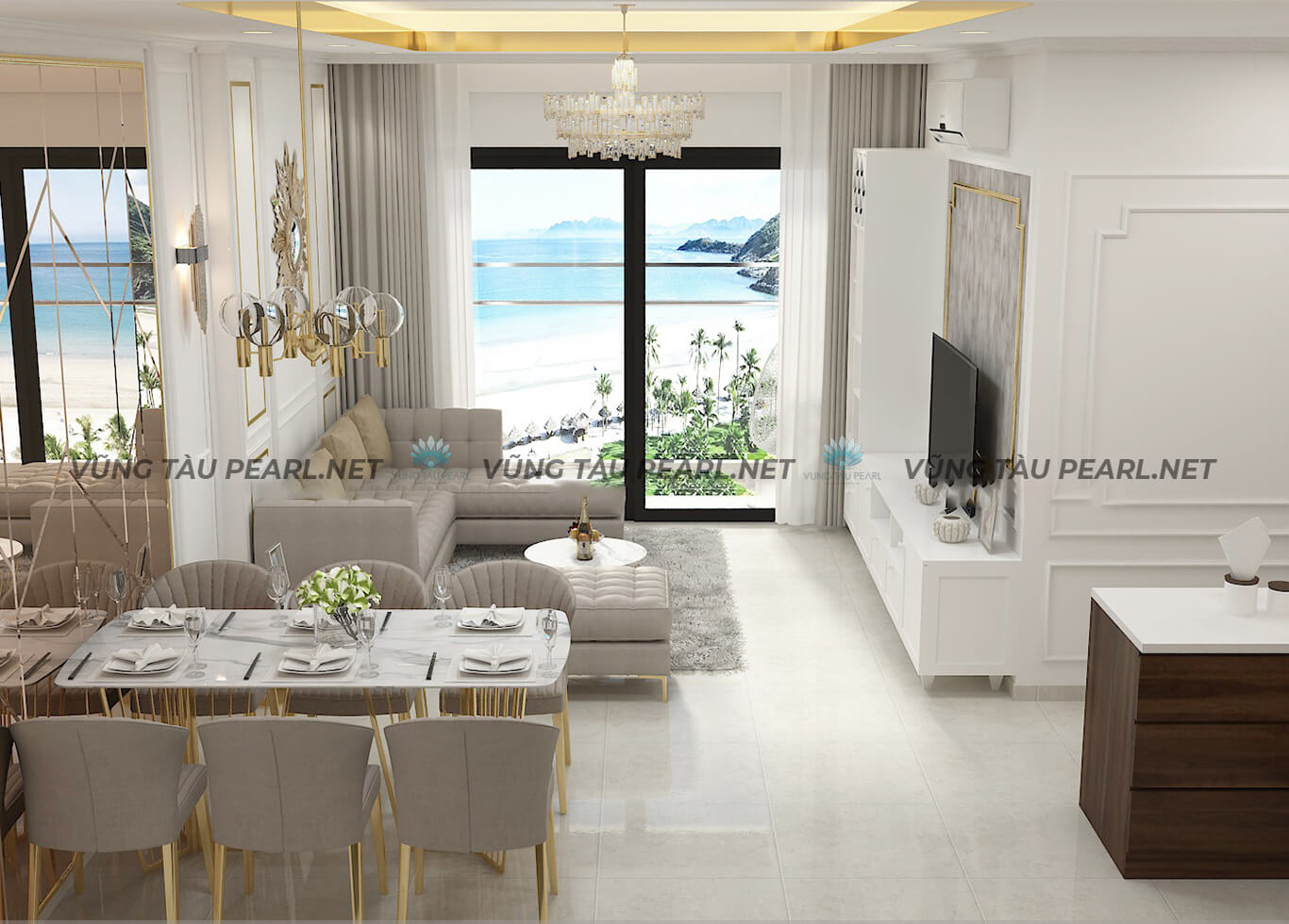 Căn hộ 3 phòng ngủ cao cấp không gian đẳng cấp