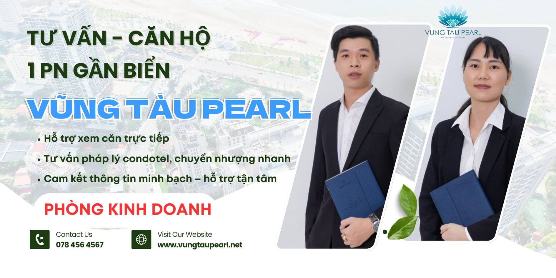 Căn hộ 1 phòng ngủ gần biển view đẹp