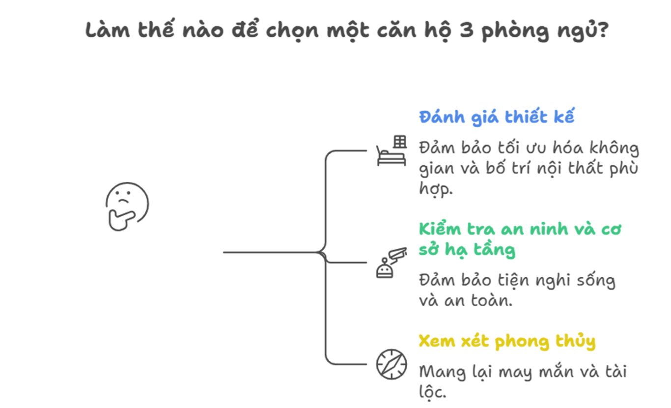 Căn hộ 3 phòng ngủ giá tốt bí quyết chọn đúng