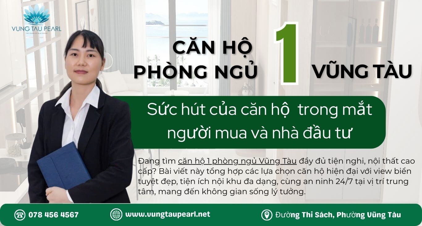 Căn hộ 1 phòng ngủ vũng tàu