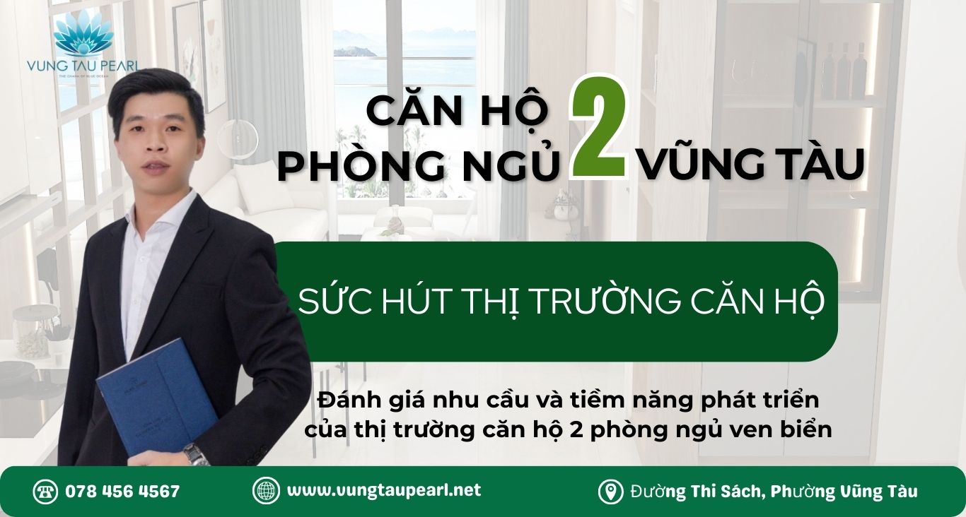 Chung cư 2 phòng ngủ ven biển ưu đãi giá tốt
