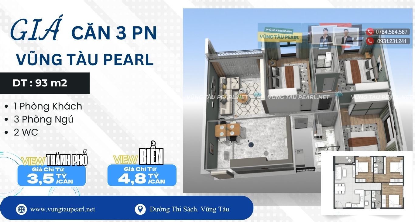 Giá căn hộ 3PN đừng bỏ lỡ ưu đãi tốt nhất