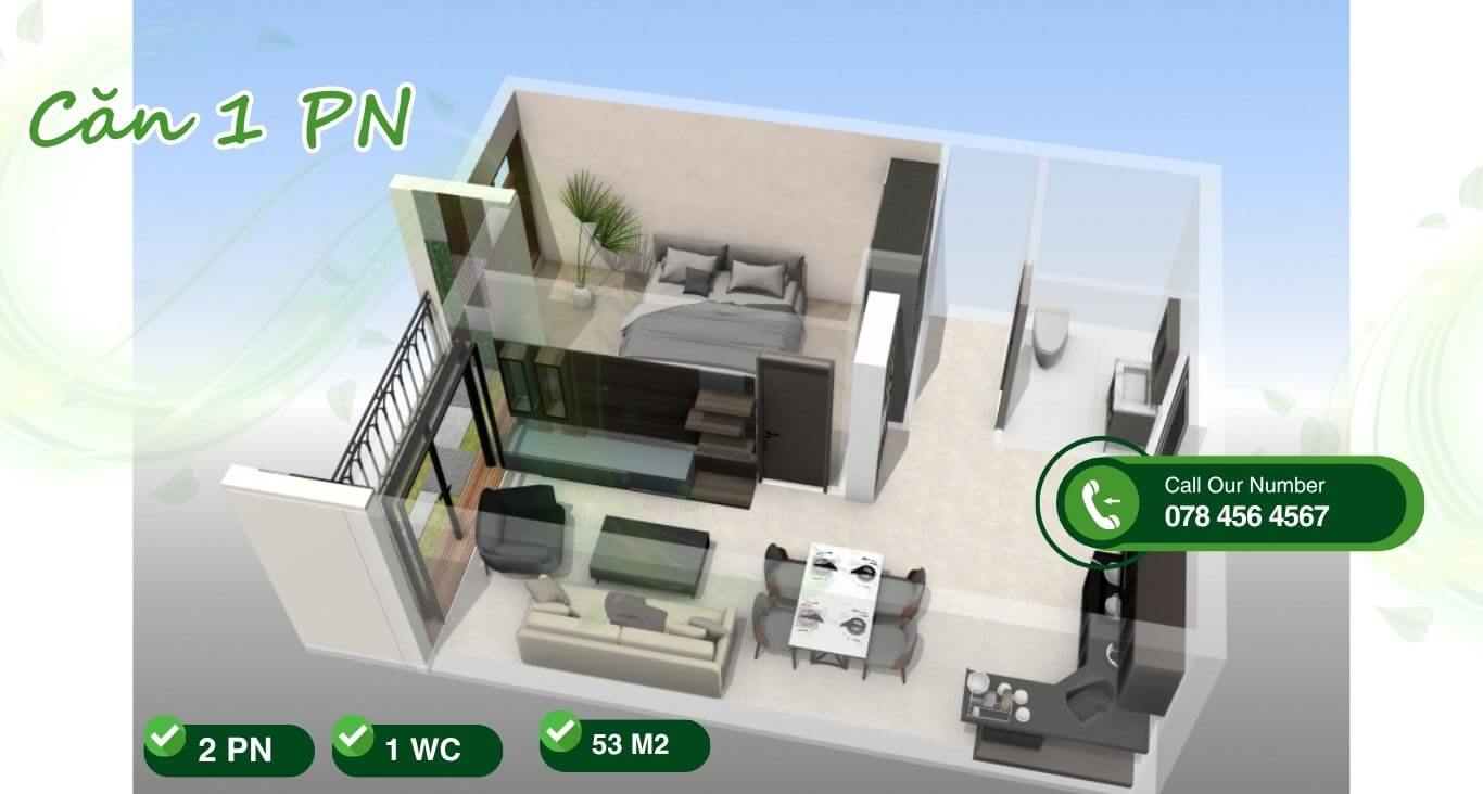 Mua căn hộ 1pn: Bí quyết chọn đúng căn ưng ý nhất