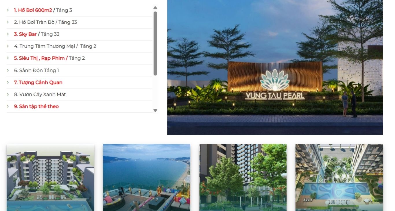 View biển Vũng Tàu Pearl sở hữu ngay căn đẹp