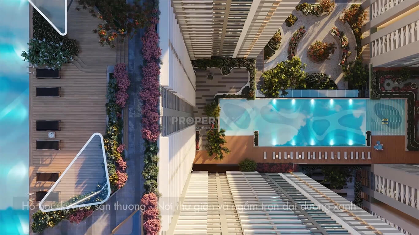 View nội khu Vũng Tàu Pearl trải nghiệm tiện ích 5 sao hoàn hảo