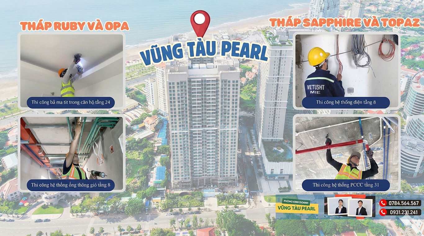 cập nhật tiến độ vũng tàu paerl thi sách