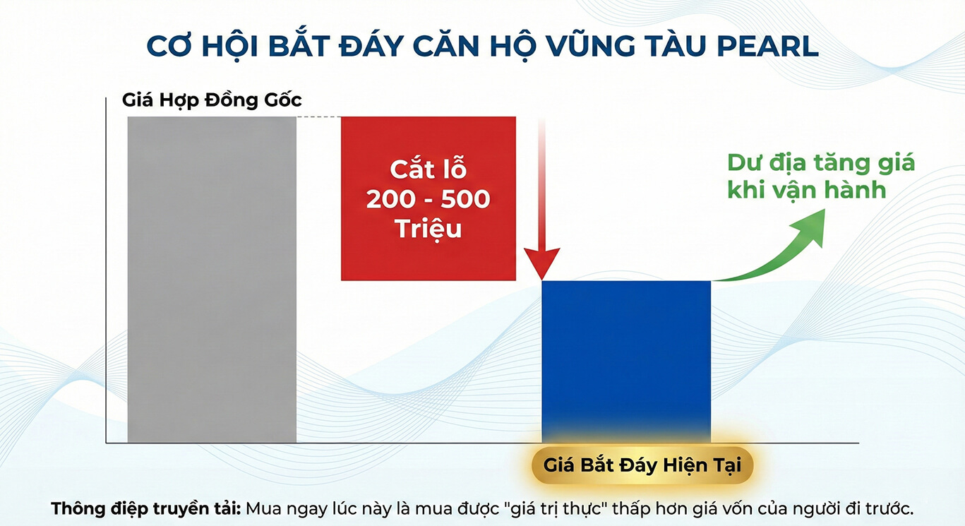 Bán lỗ căn hộ Vũng Tàu Pearl rẻ nhất