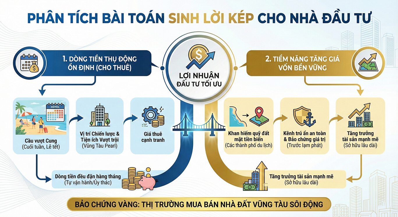 Chung cư Vũng Tàu Pearl cơ hội sinh lời kép