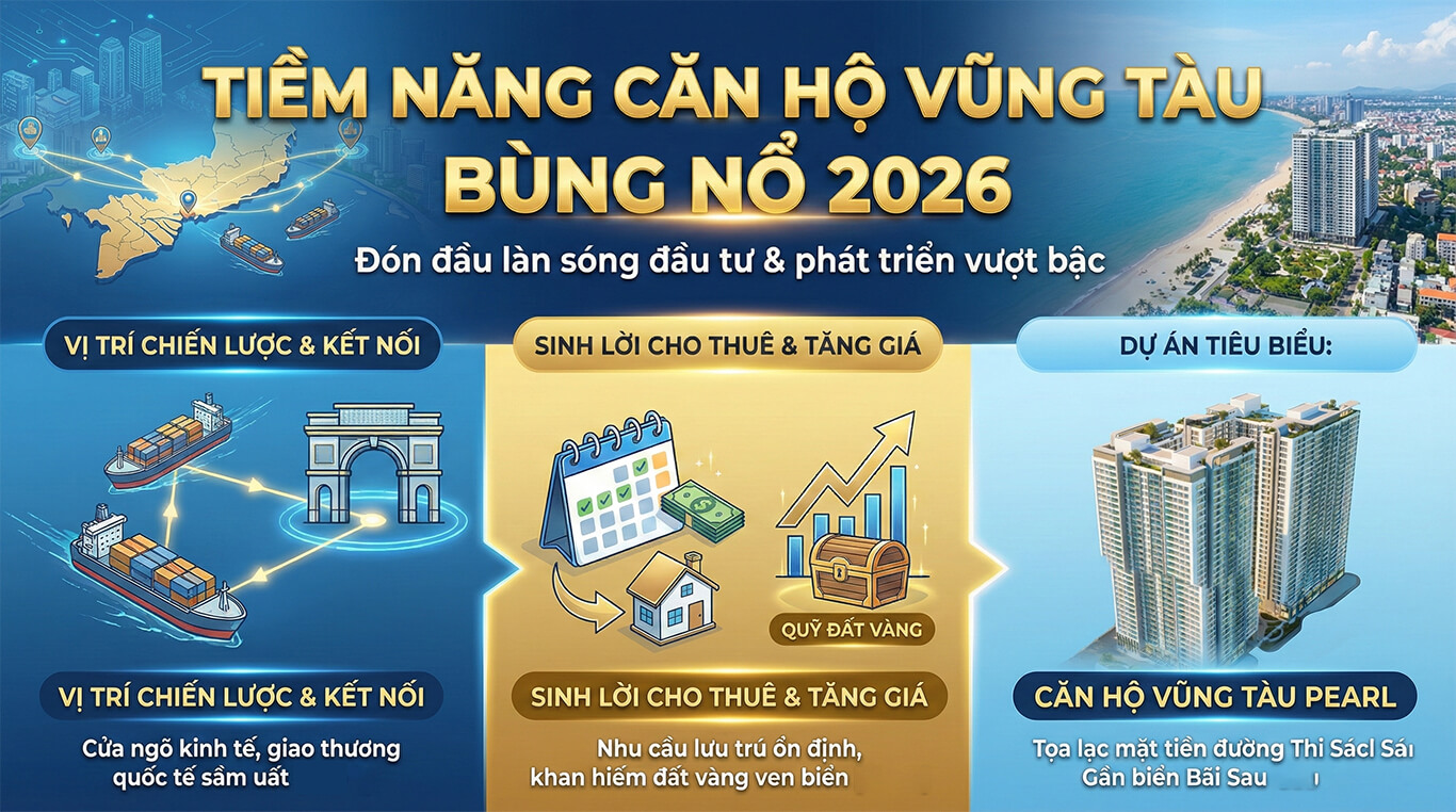 Tiềm năng căn hộ Vũng Tàu bùng nổ 2026